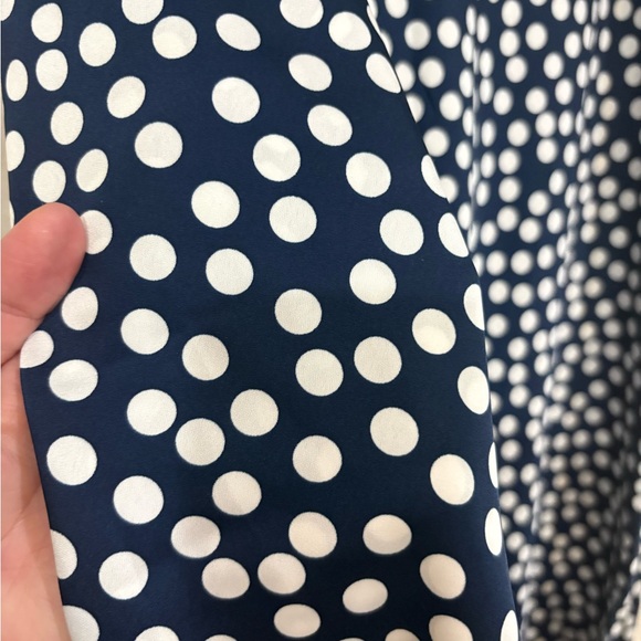 J.Crew Pull-On Silky Slip Skirt in Navy Dots Soft Grunge 1990s Size XL NWT - Picture 7 of 11